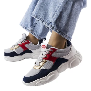 Szare sportowe sneakersy Lee Cooper