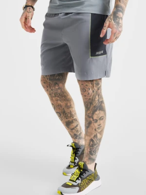 Szare sportowe szorty męskie SikSilk