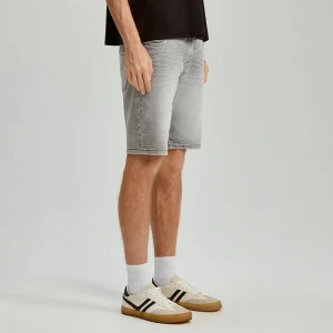 Szare szorty jeansowe z elastycznym pasem House