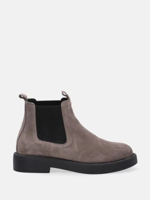 Zdjęcie produktu SZARE SZTYBLETY Z ZAMSZU 018120 113 TAUPE Venezia