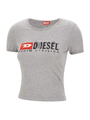 Szare T-shirty i Pola Diesel
