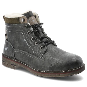 Szare Trzewiki Mustang Ocieplane Obuwie Męskie