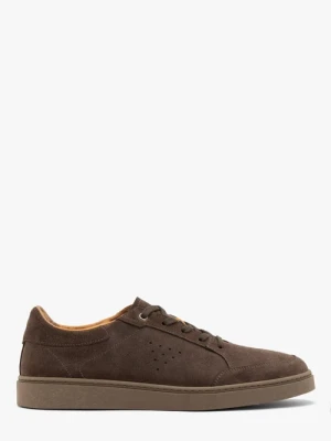 Szare welurowe sneakersy męskie RYŁKO