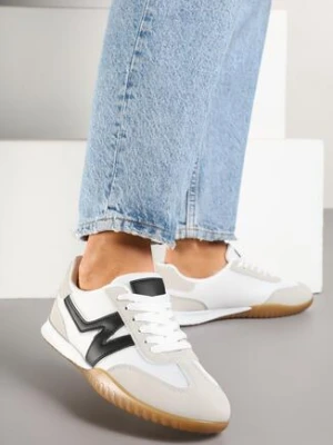 Szaro-Czarne Sneakersy w Stylu Kultowych Tenisówek Tultia fiori&spinc