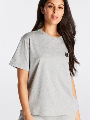 Szary boyfriend t-shirt damski SikSilk