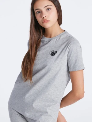 Szary boyfriend t-shirt dziewczęcy SikSilk