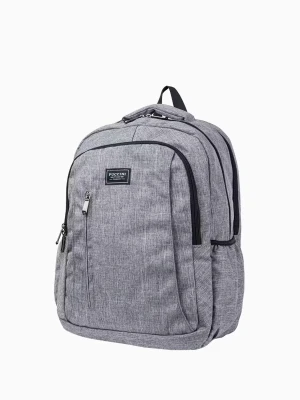 Szary duży plecak z kieszenią na laptopa 16 cali Puccini