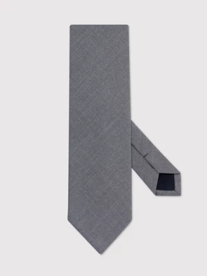 Szary gładki krawat Pako Lorente