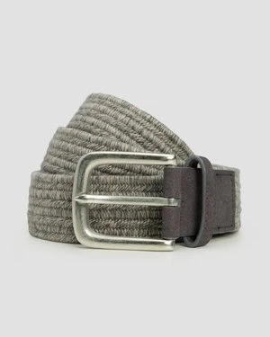 Szary Pasek Męski Alberto Cotton Braided