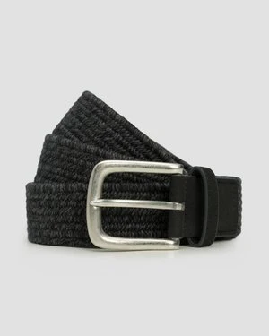 Szary Pasek Męski Alberto Cotton Braided