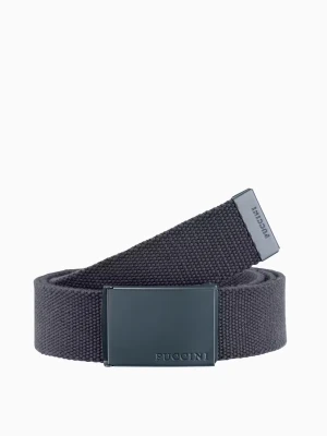 Szary pasek męski parciany Puccini