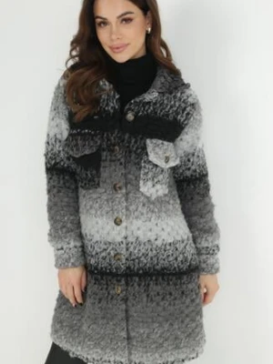 Szary Płaszcz Wełniany Yoralin lily rose