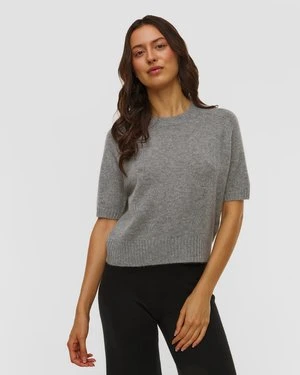 Szary Sweter Z Kaszmiru Damski Allude