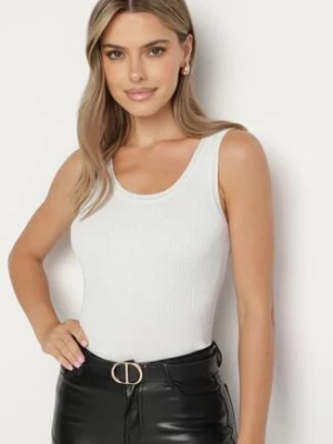 Szary Top z Wiskozą Obszyty Metaliczną Nicią Nerevana rosa