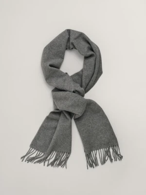 Szary wełniany szalik unisex GANT