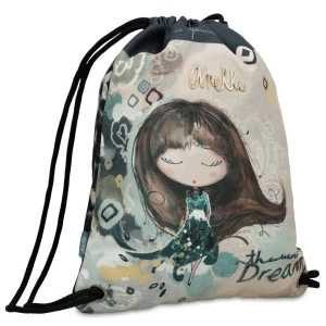 Szary Worek Anekke Modny Plecak Damski Z Laleczką