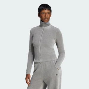SZENILOWY KARDIGAN DRESOWY NA SUWAK PREM ESS Adidas Grey Three