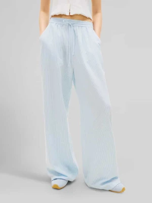 Szeroka spodnie z mieszanka lnu z tunel Tommy Jeans