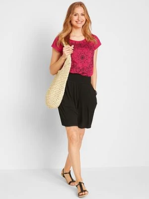 Szerokie bermudy z dżerseju z mieszanki wiskozy bonprix