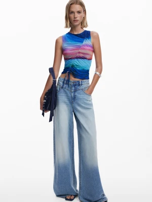 Szerokie jeansy Desigual