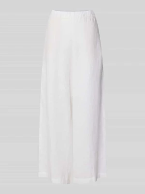 Szerokie lniane spodnie z elastycznym pasem model 'MOSSI' ECOALF