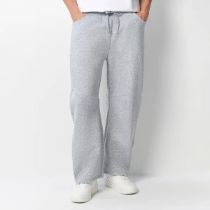 Szerokie spodnie dresowe barrel fit jasnoszare House