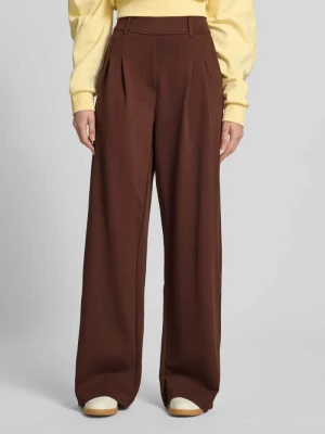 Szerokie spodnie materiałowe z mieszanki wiskozy model 'Miri' OH APRIL