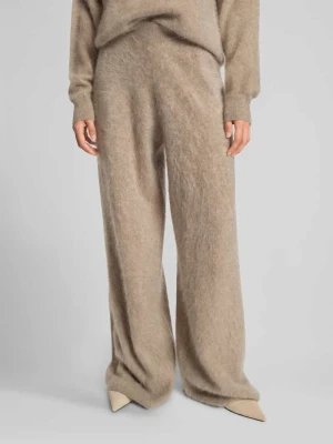 Szerokie spodnie o kroju oversized z kaszmiru model ‘FIBURA’ Boss