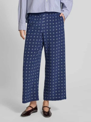 Szerokie spodnie o kroju relaxed fit z czystego jedwabiu model ‘EUSEBIO’ Weekend Max Mara