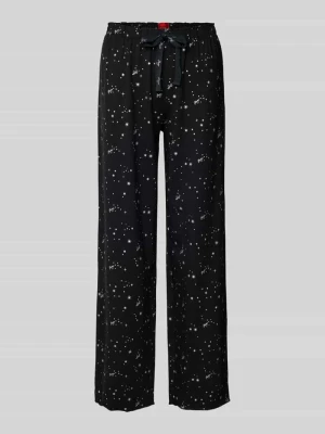 Szerokie spodnie piżamowe z mieszanki modalu HUGO