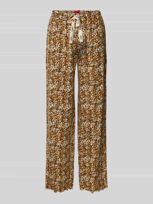 Szerokie spodnie piżamowe z mieszanki modalu HUGO