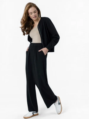 Szerokie spodnie z lnu R-NETTE Volcano