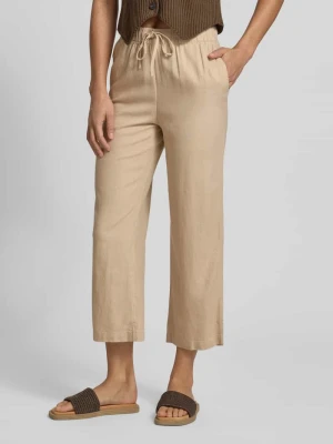 Szerokie spodnie z mieszanka wiskozy i lnu model 'GOA' Only