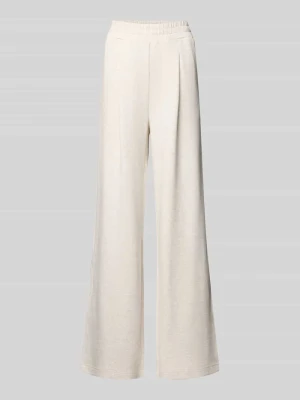 Szerokie spodnie z nogawką typu wide leg z mieszanki wiskozy z elastycznym pasem Varley