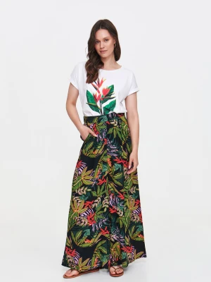 Szerokie spodnie z tropikalnym nadrukiem Top Secret