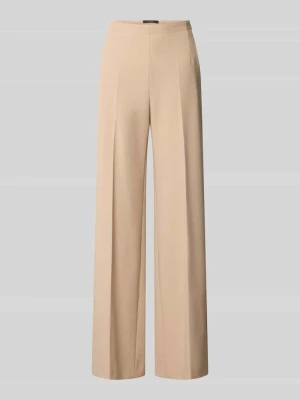 Szerokie spodnie z wiskozy z kantami Windsor Camel