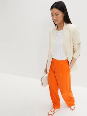 Szerokie spodnie z zakładkami bonprix