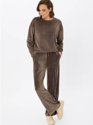 Szerokie, welurowe spodnie dresowe N-CASE Volcano