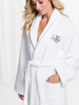 Szlafrok kąpielowy z czystej bawełny frotte bonprix