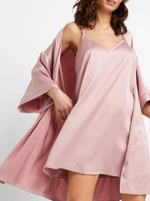 Szlafrok kimono + koszulka nocna (kompl. 2-częściowy) bonprix