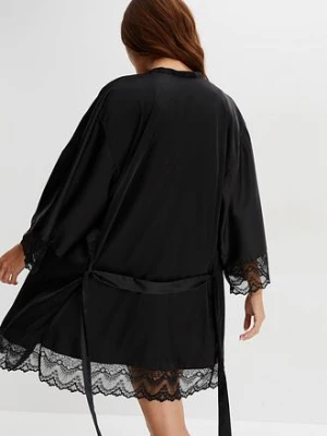 Szlafrok kimono + koszulka nocna (kompl. 2-częściowy) bonprix