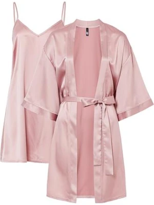Szlafrok kimono + koszulka nocna (kompl. 2-częściowy) bonprix