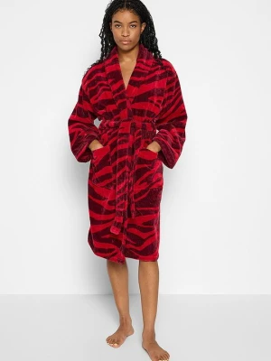 Szlafrok Roberto Cavalli ciemnoczerwony