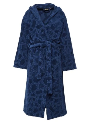 Szlafrok Roberto Cavalli niebieski