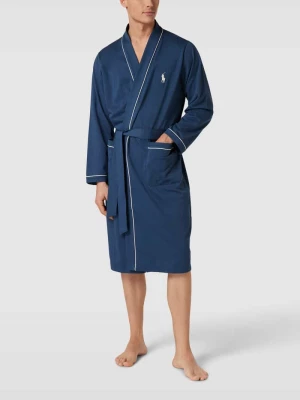 Szlafrok z bocznymi, wpuszczanymi kieszeniami model ‘JERSEY’ Polo Ralph Lauren Underwear