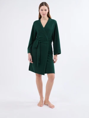Szlafrok z efektem weluru Etam