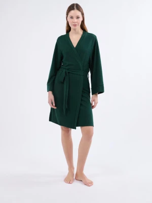 Szlafrok z efektem weluru Etam