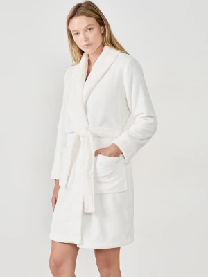 Szlafrok z efektem weluru Etam