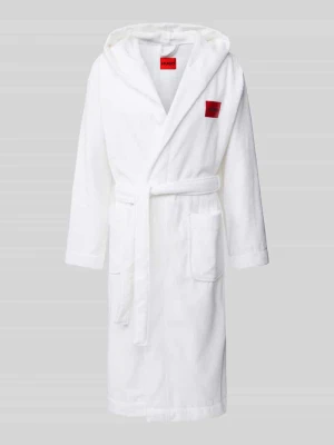 Szlafrok z kapturem i wiązanym paskiem HUGO