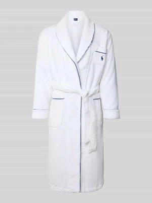 Szlafrok z kołnierzem z połami Polo Ralph Lauren